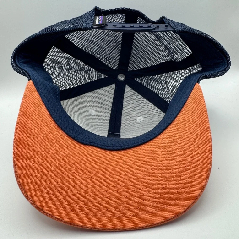 Patagonia Kids' Ridge Rise Stripe Trucker Hat Coho Coral / Ridge Rise Stripe